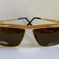 Gianfranco Ferre vintage sunglasses - 80s gold frame