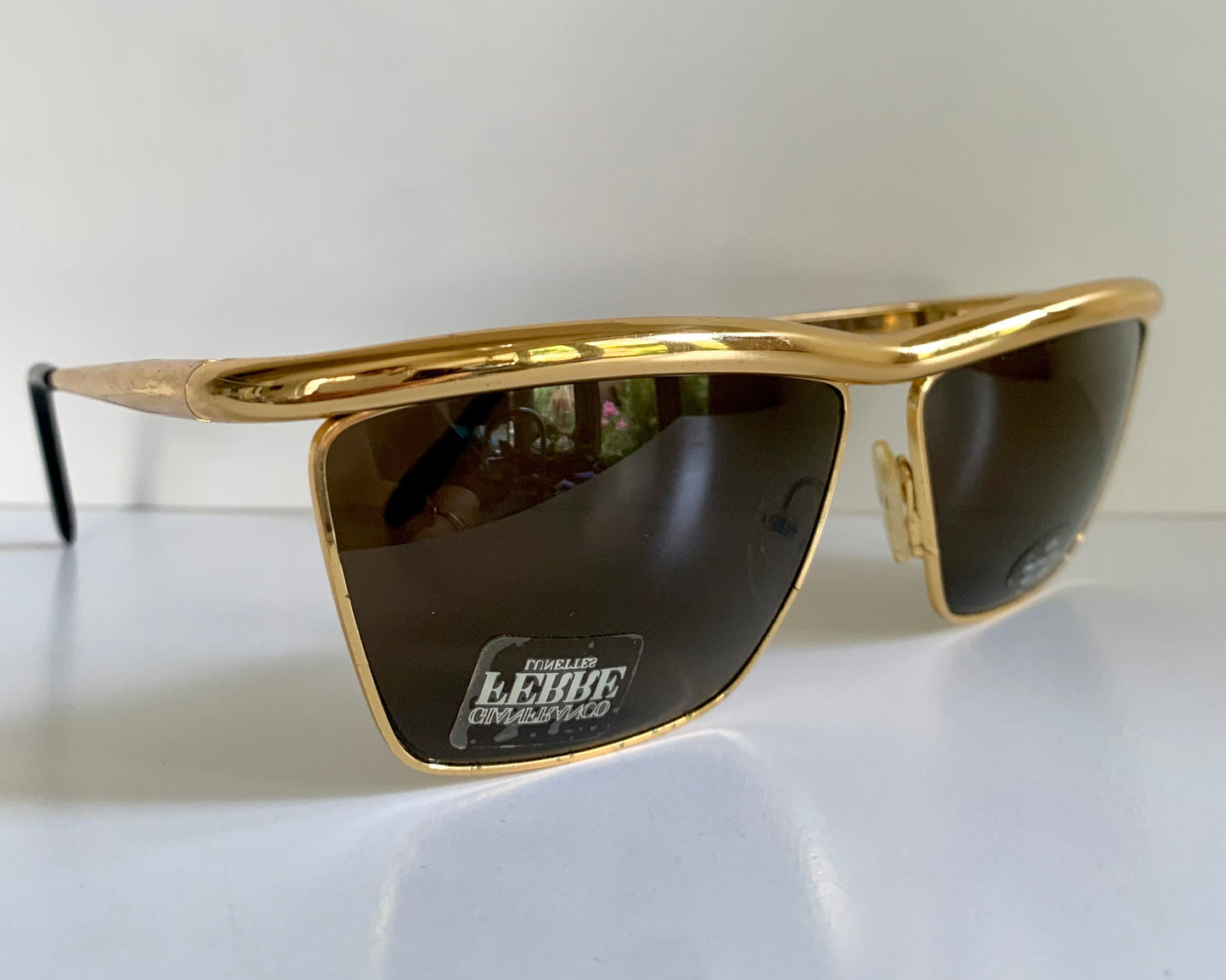 Gianfranco Ferre vintage sunglasses - 80s gold frame