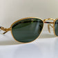 Ray Ban B&L USA vintage sunglasses - W2860 gold and brown sunglasses