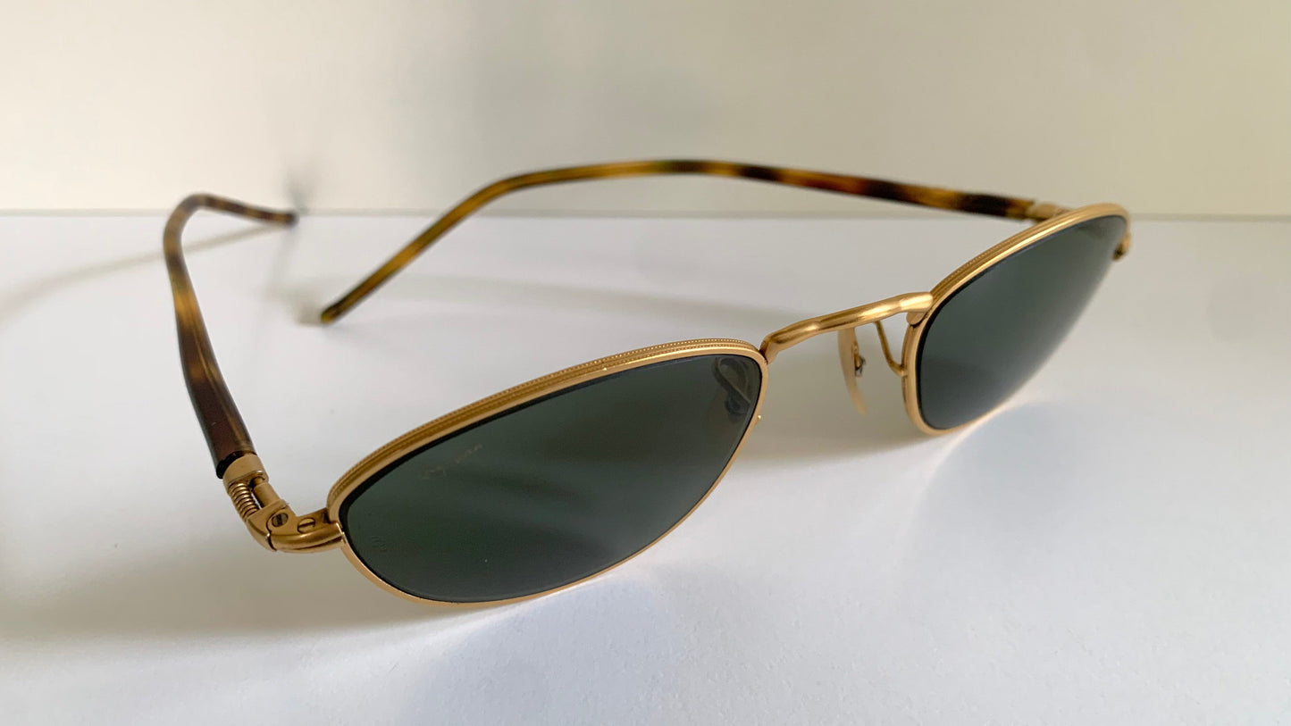 Ray Ban B&L USA vintage sunglasses - W2860 gold and brown sunglasses