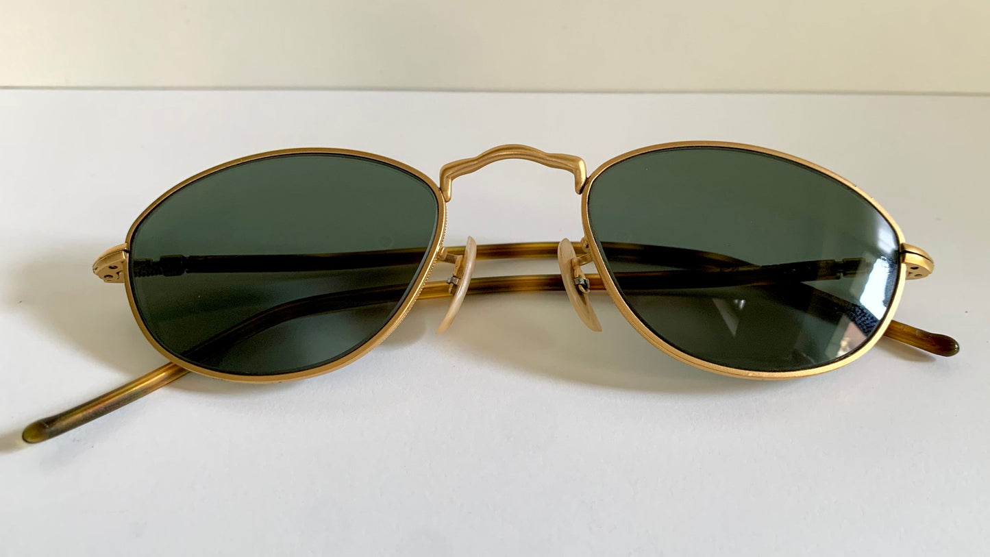 Ray Ban B&L USA vintage sunglasses - W2860 gold and brown sunglasses