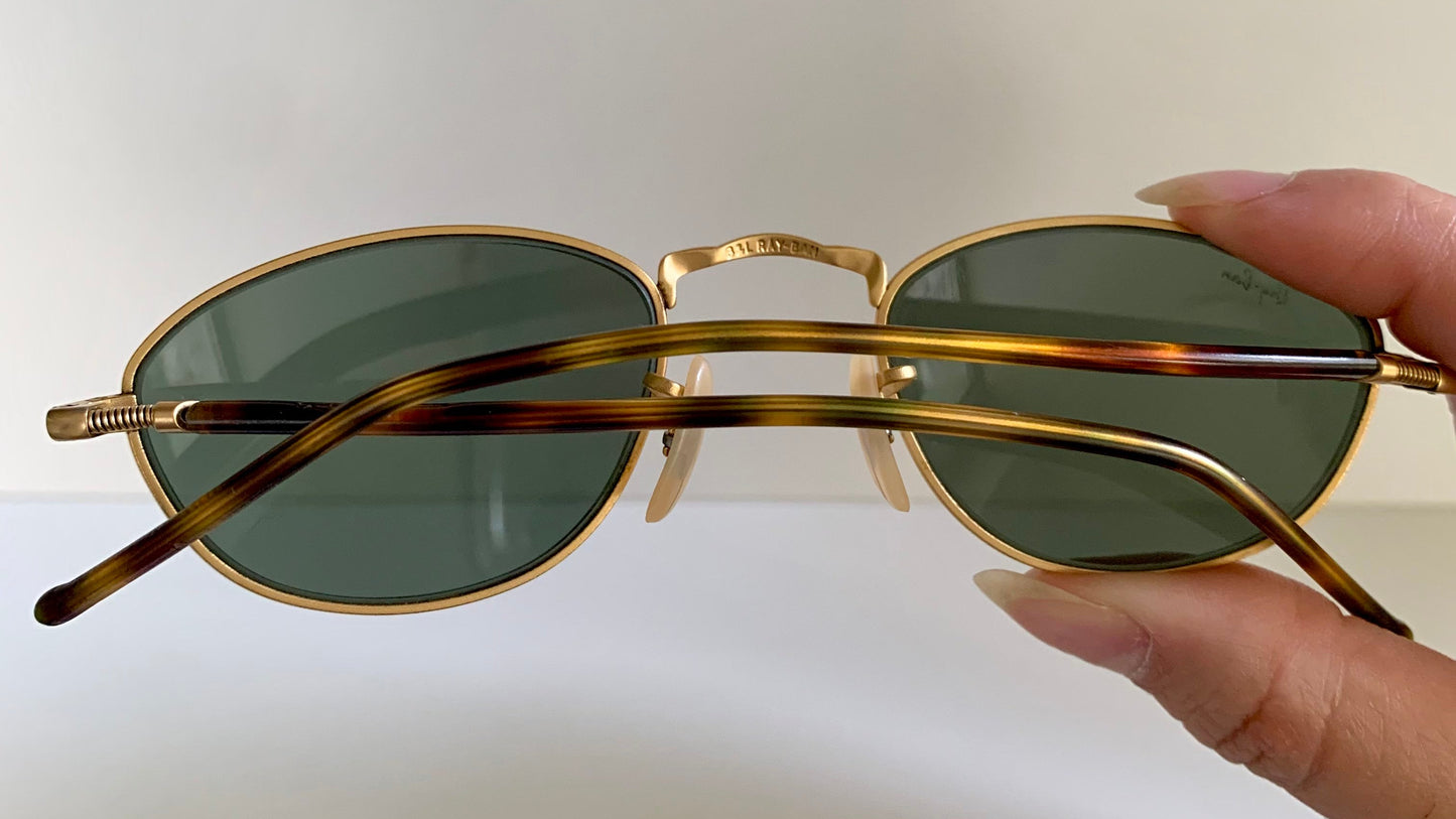 Ray Ban B&L USA vintage sunglasses - W2860 gold and brown sunglasses