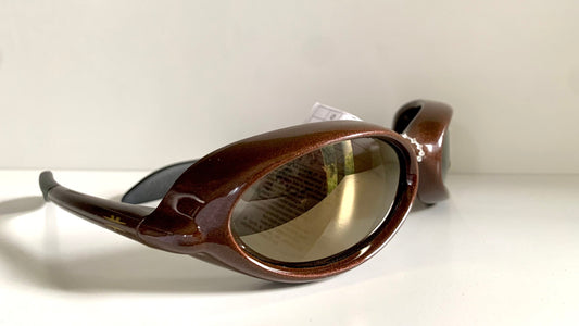 Vintage Vuarnet Extreme HERMIDAS 00s sunglasses - wrap mirrored frames made in France