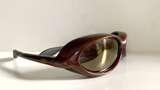 Vintage Vuarnet Extreme HERMIDAS 00s sunglasses - wrap mirrored frames made in France