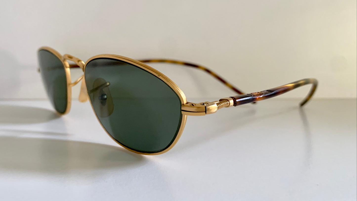 Ray Ban B&L USA vintage sunglasses - W2860 gold and brown sunglasses