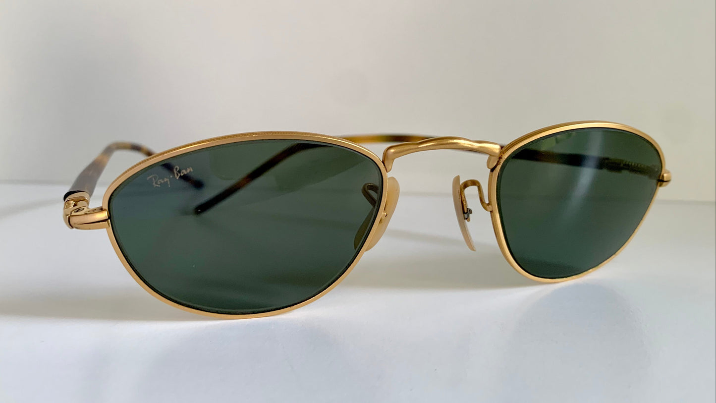 Ray Ban B&L USA vintage sunglasses - W2860 gold and brown sunglasses