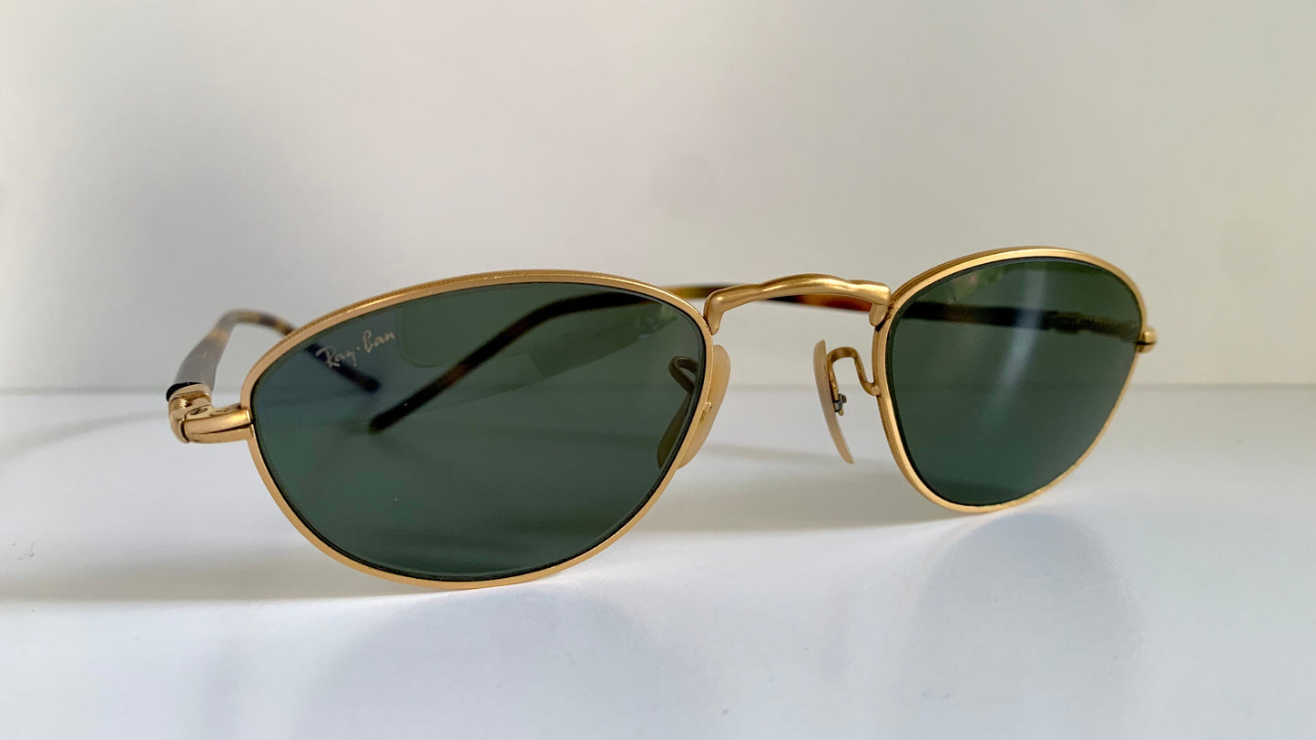 Ray Ban B&L USA vintage sunglasses - W2860 gold and brown sunglasses