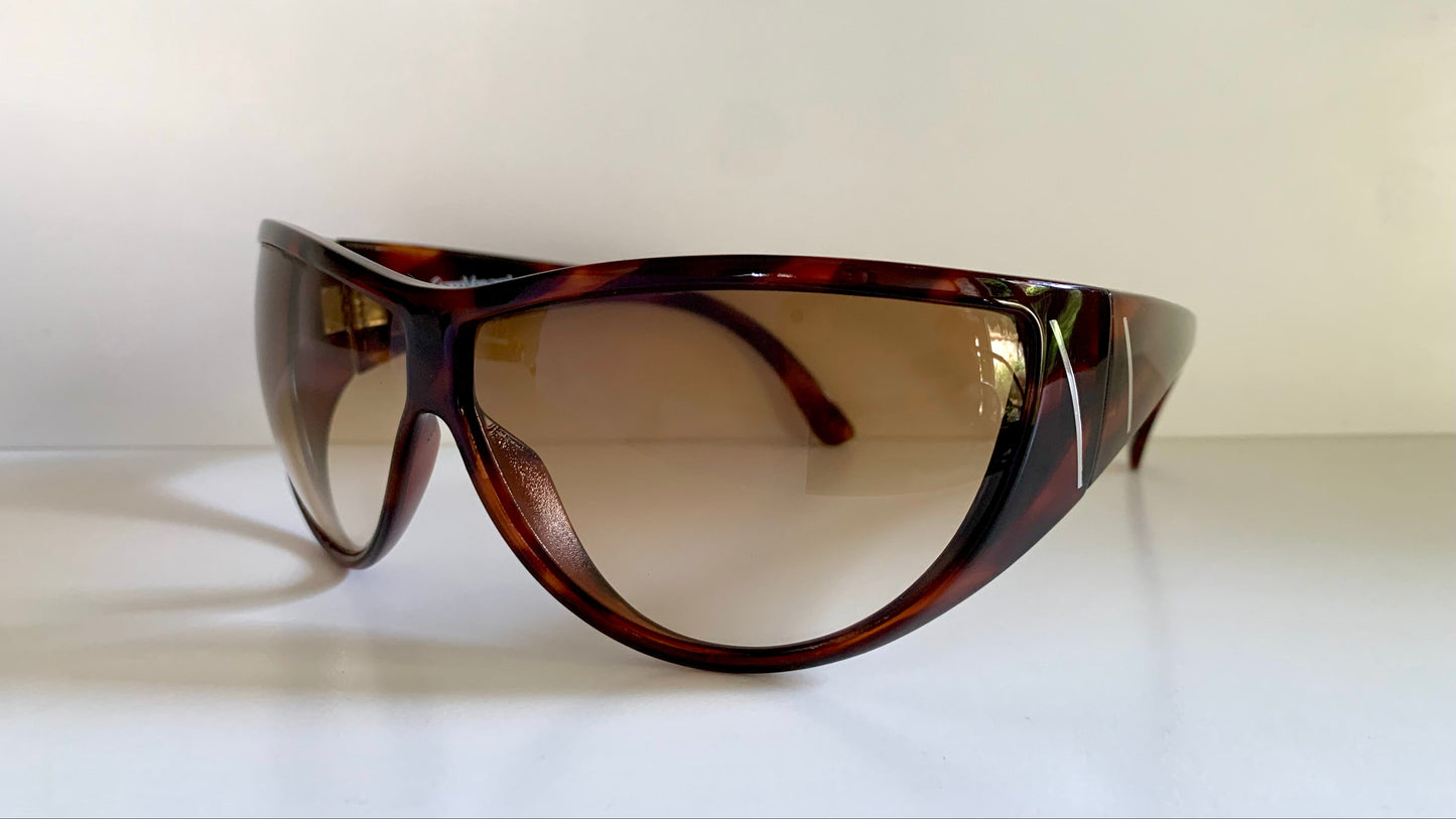 Gianni Versace vintage 80s sunglasses - METRICS XL shield frame