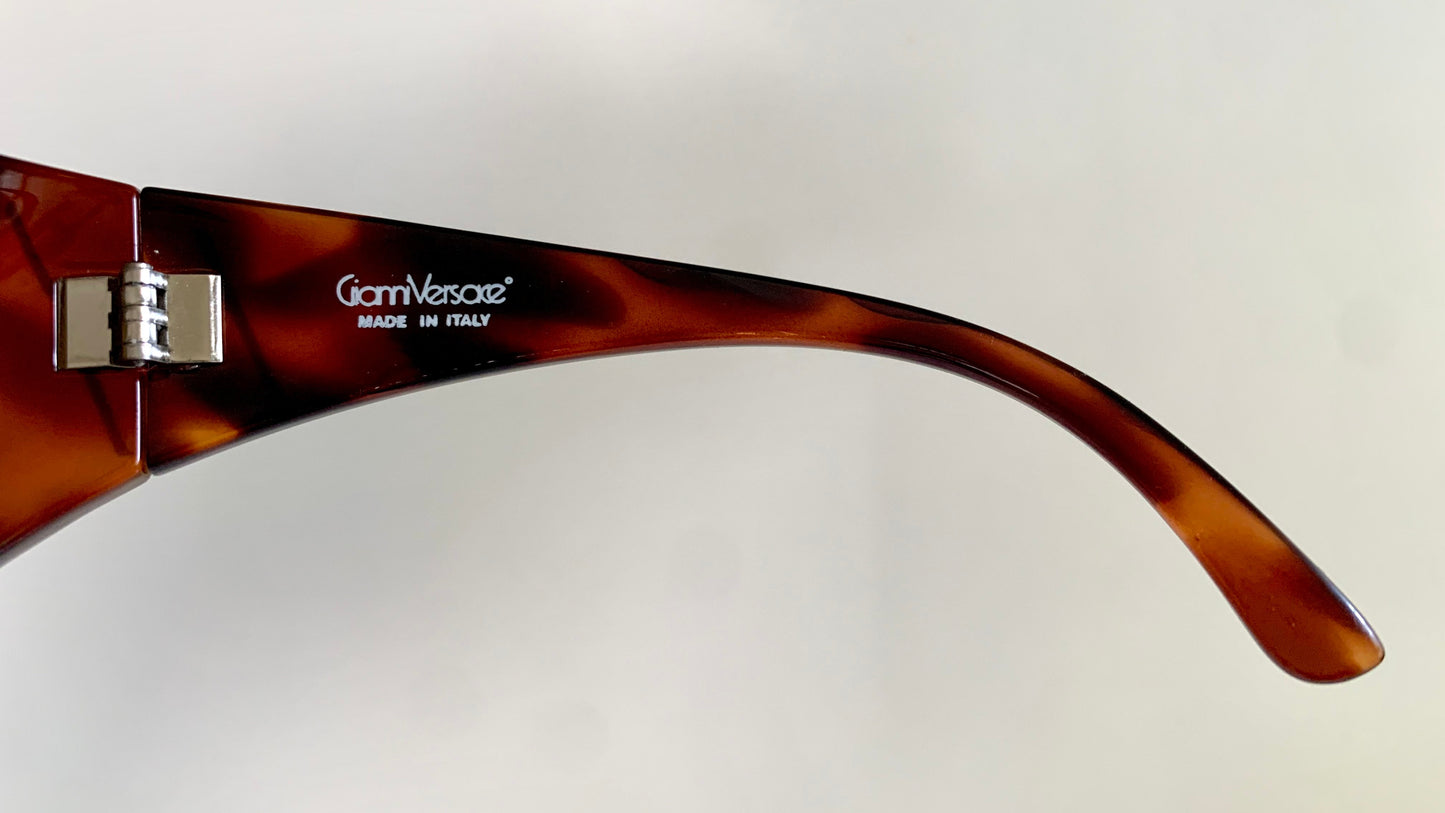 Gianni Versace vintage 80s sunglasses - METRICS XL shield frame