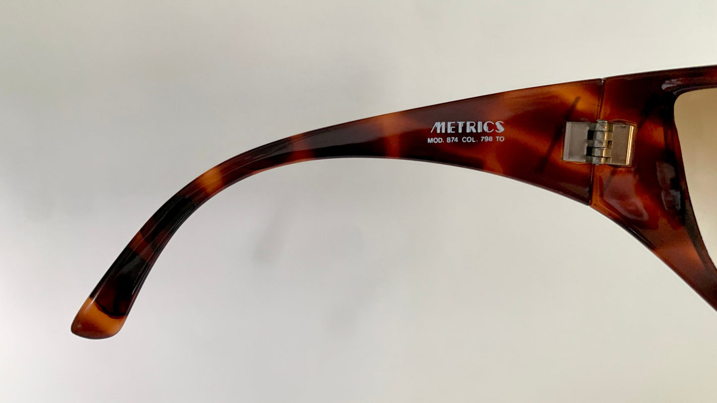 Gianni Versace vintage 80s sunglasses - METRICS XL shield frame