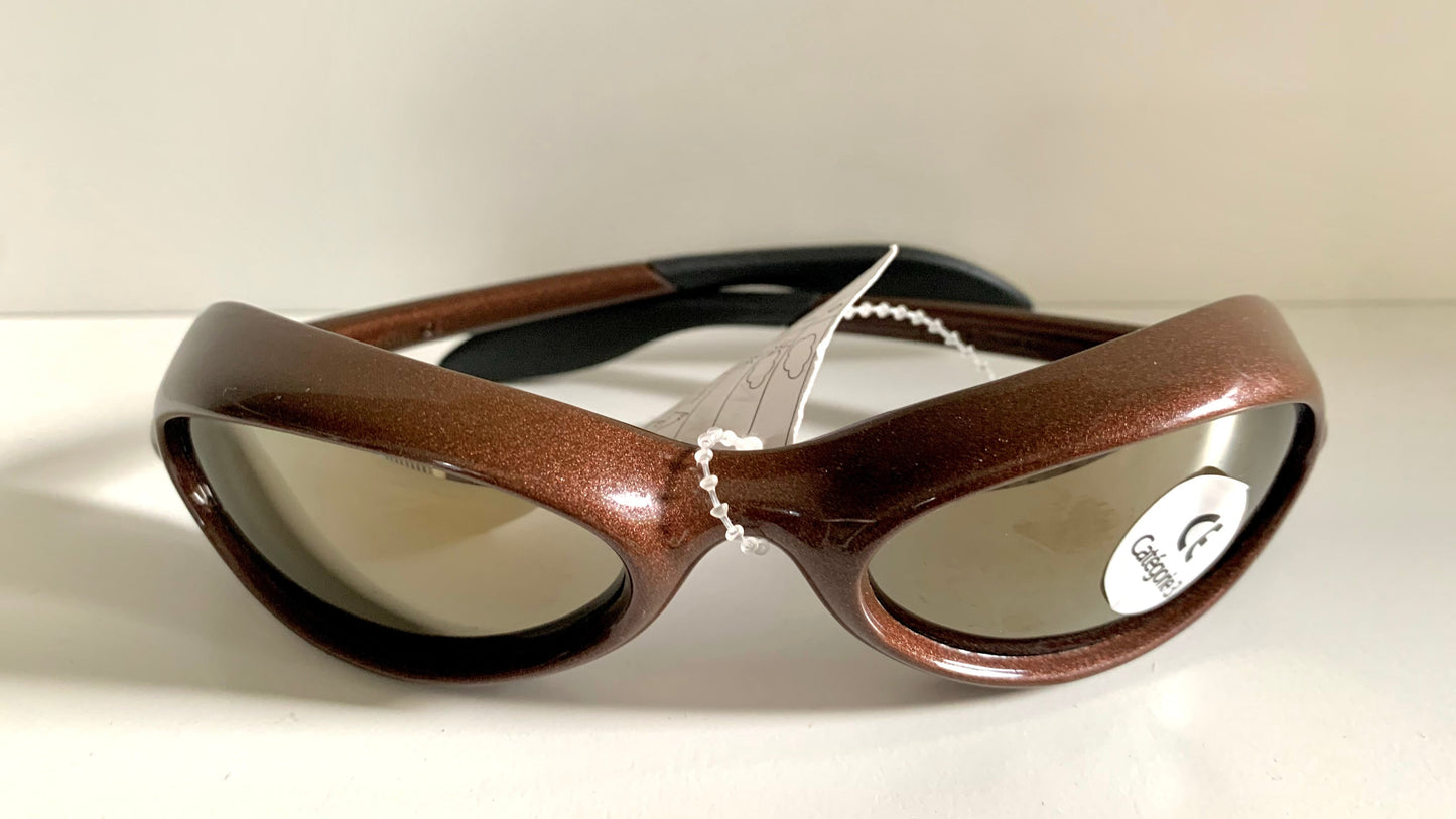 Vintage Vuarnet Extreme HERMIDAS 00s sunglasses - wrap mirrored frames made in France