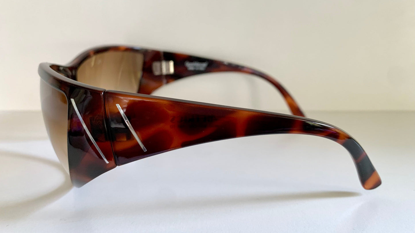 Gianni Versace vintage 80s sunglasses - METRICS XL shield frame