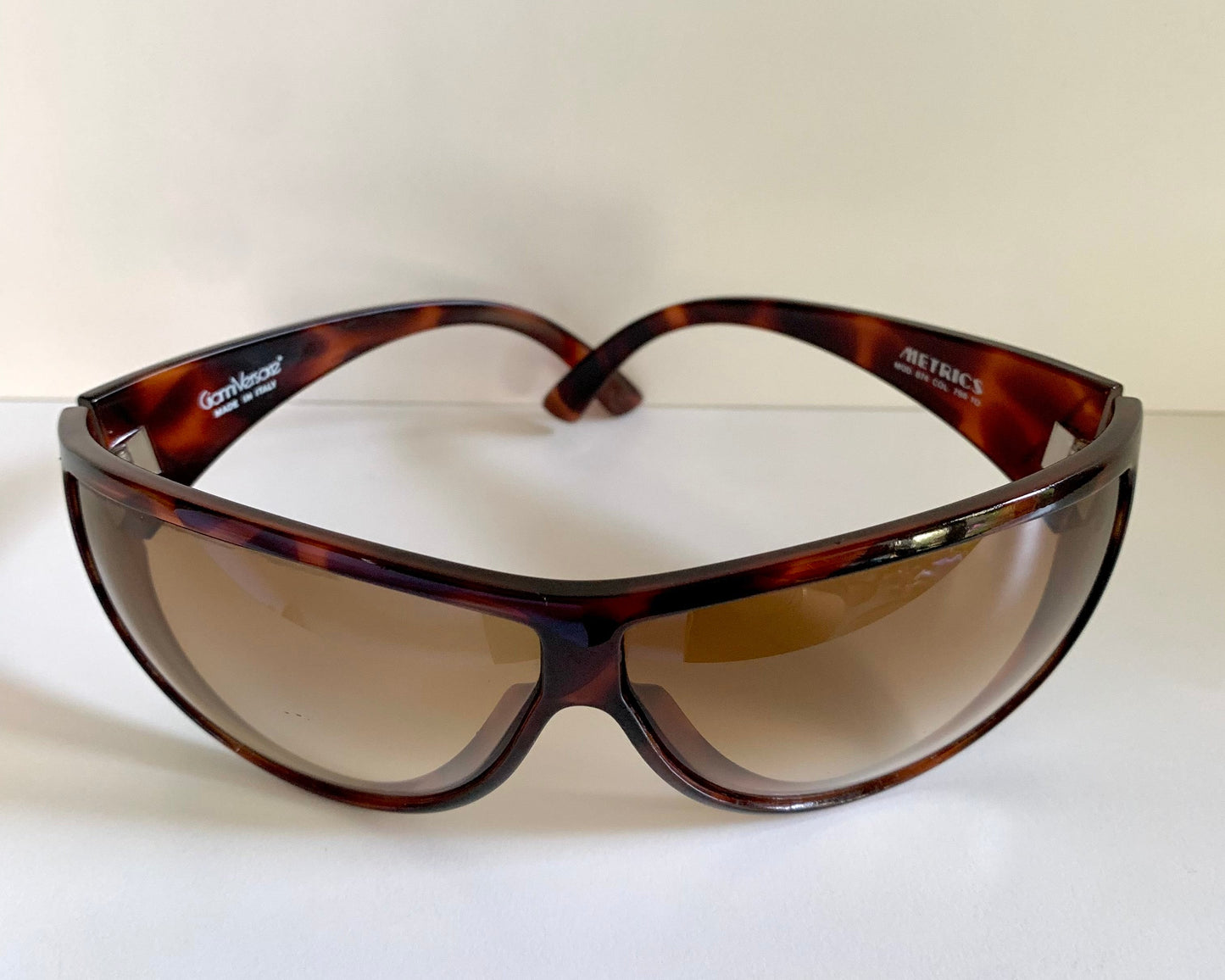 Gianni Versace vintage 80s sunglasses - METRICS XL shield frame