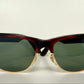 Ray Ban B&L USA vintage sunglasses - Wayfarer Max W1270 brown and gold frame
