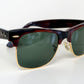 Ray Ban B&L USA vintage sunglasses - Wayfarer Max W1270 brown and gold frame