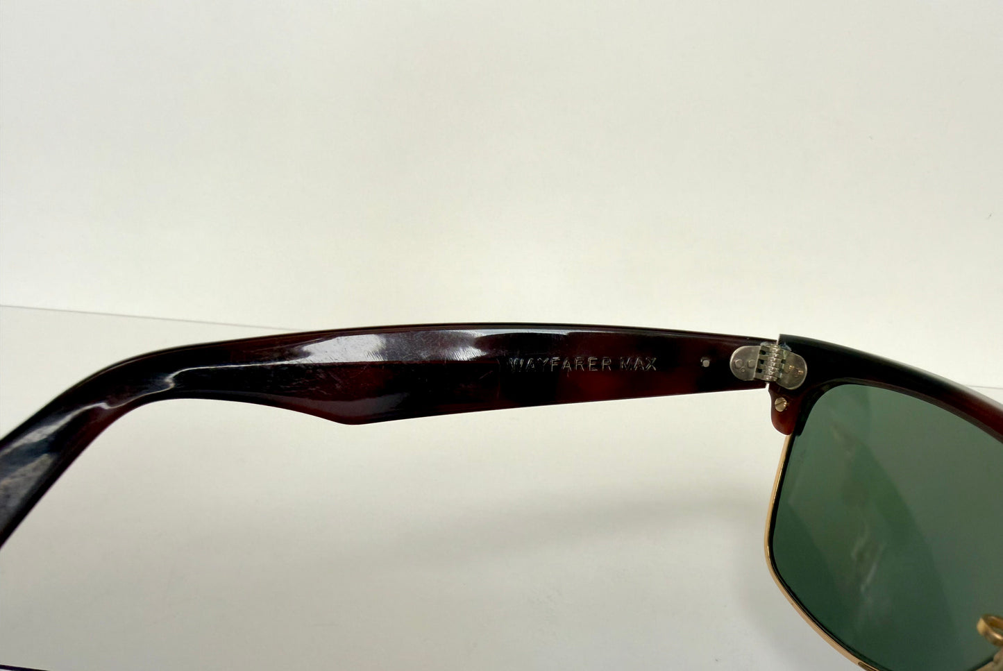 Ray Ban B&L USA vintage sunglasses - Wayfarer Max W1270 brown and gold frame