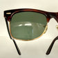 Ray Ban B&L USA vintage sunglasses - Wayfarer Max W1270 brown and gold frame