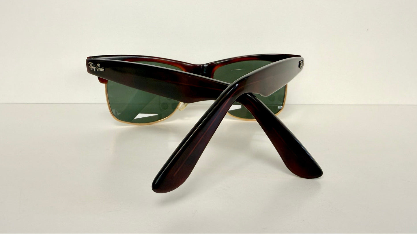 Ray Ban B&L USA vintage sunglasses - Wayfarer Max W1270 brown and gold frame