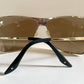 Christian Dior Vintage Sunglasses - Secret 1 XL light gold shield wrap frames