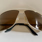 Christian Dior Vintage Sunglasses - Secret 1 XL light gold shield wrap frames