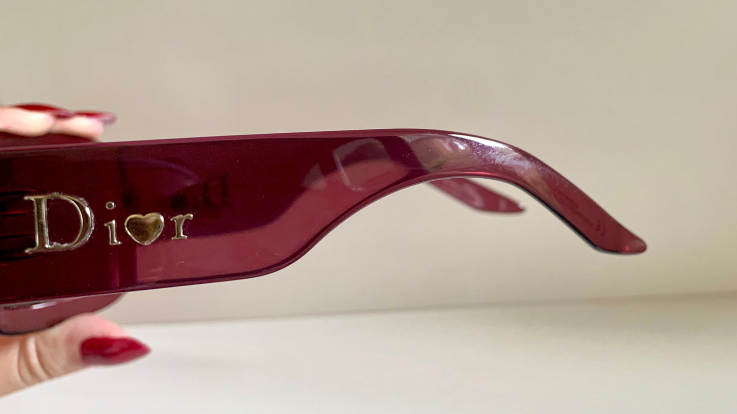 Dior 00s vintage sunglasses - Dior Extralight 2 purple shield XXL frame