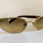 Sergio Tacchini 90s vintage sunglasses - golden frame made in Italy