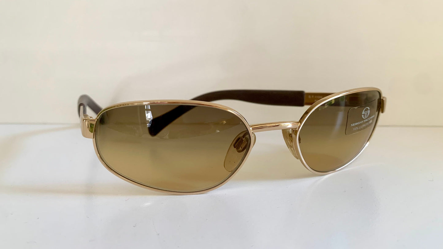 Sergio Tacchini 90s vintage sunglasses - golden frame made in Italy