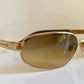 Sergio Tacchini 90s vintage sunglasses - golden frame made in Italy