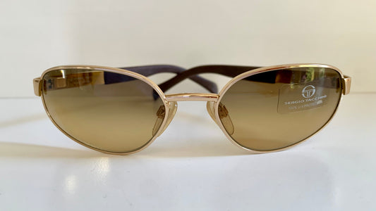 Sergio Tacchini 90s vintage sunglasses - golden frame made in Italy