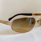 Sergio Tacchini 90s vintage sunglasses - golden frame made in Italy
