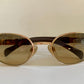 Sergio Tacchini 90s vintage sunglasses - golden frame made in Italy