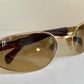 Sergio Tacchini 90s vintage sunglasses - golden frame made in Italy