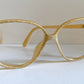 Christian Dior 80s vintage glasses - yellow and white frame