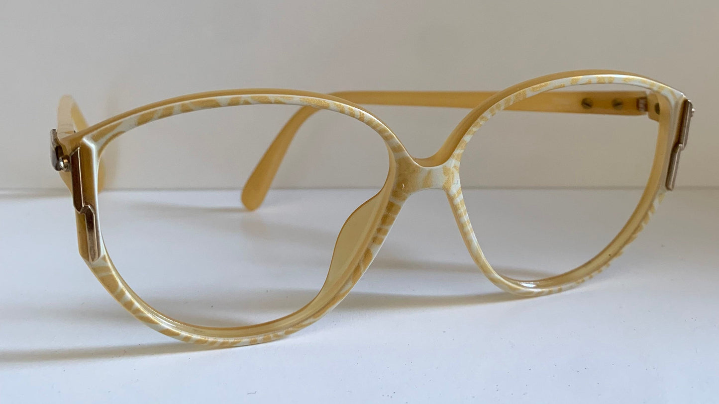 Christian Dior 80s vintage glasses - yellow and white frame