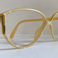 Christian Dior 80s vintage glasses - yellow and white frame