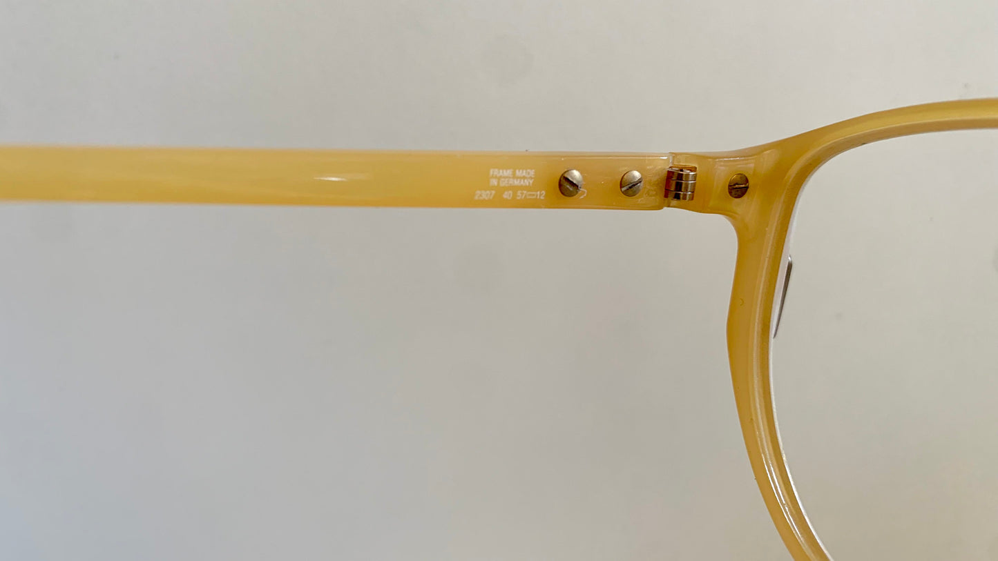 Christian Dior 80s vintage glasses - yellow and white frame