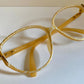 Christian Dior 80s vintage glasses - yellow and white frame