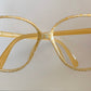 Christian Dior 80s vintage glasses - yellow and white frame