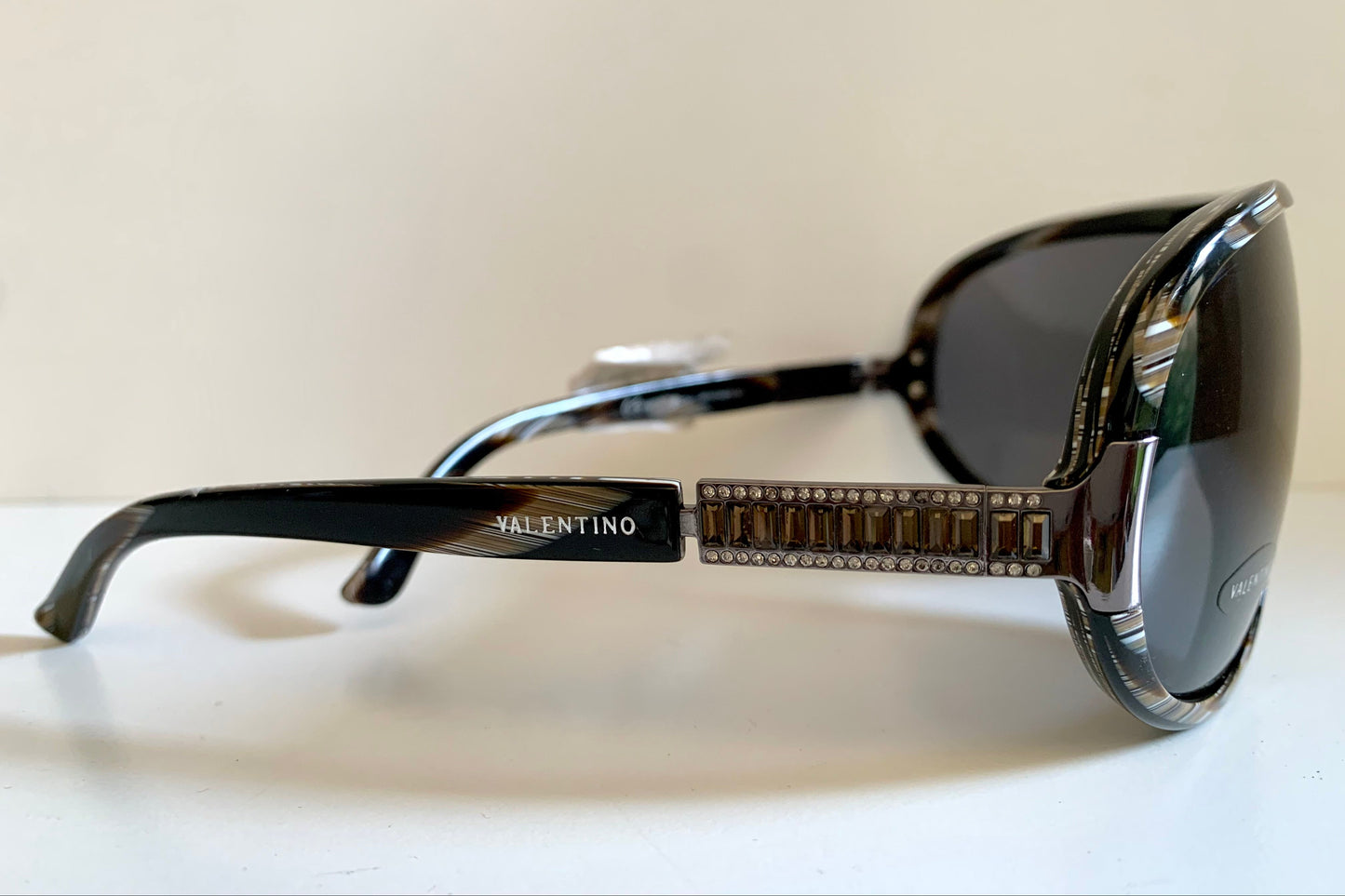 Valentino 90s vintage sunglasses - XL mask style aviator frames - small faces
