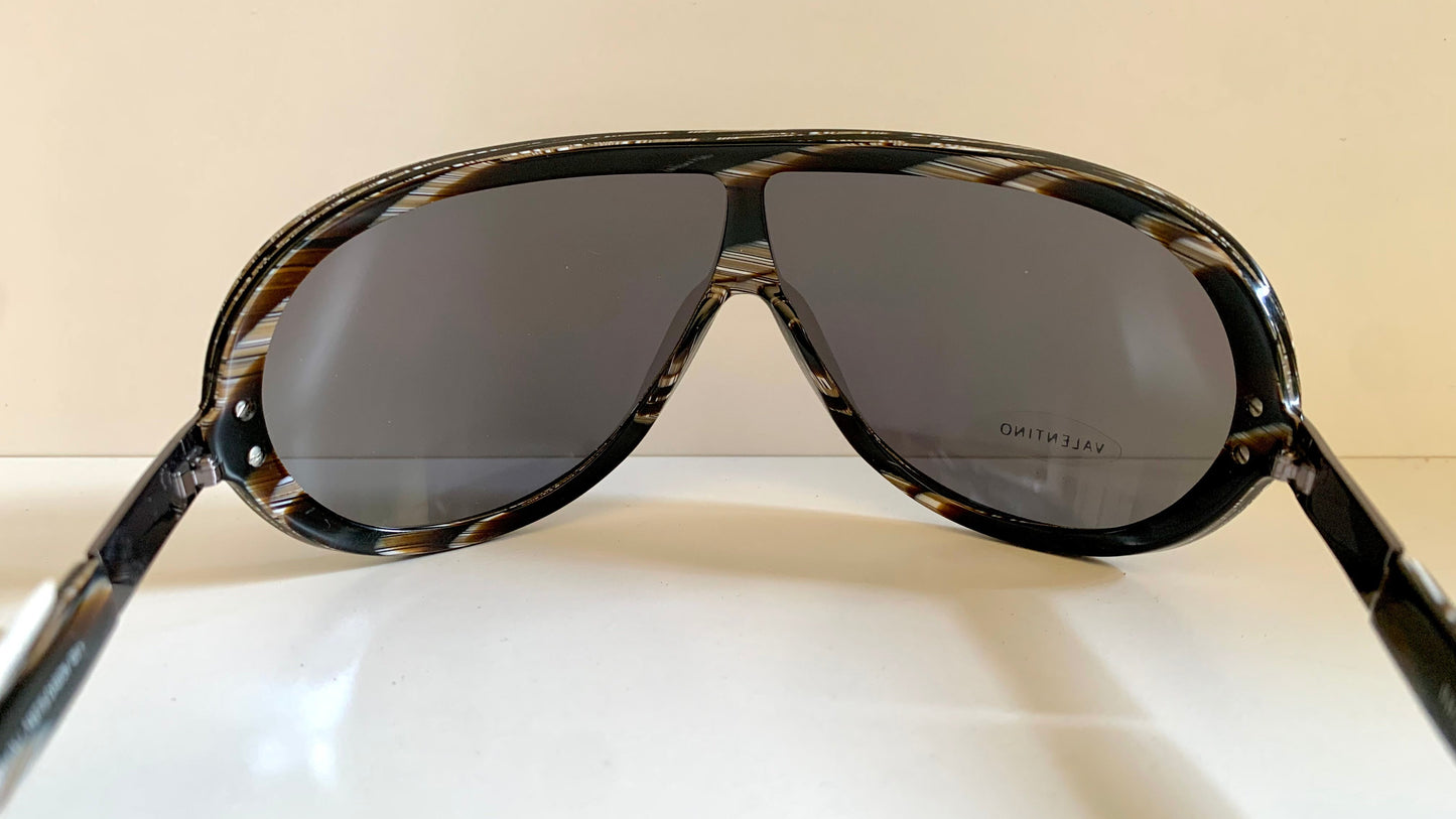 Valentino 90s vintage sunglasses - XL mask style aviator frames - small faces