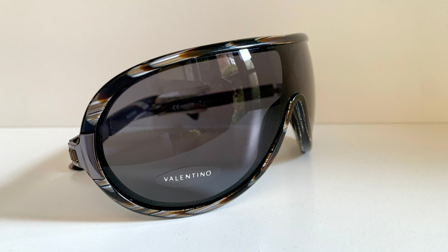 Valentino 90s vintage sunglasses - XL mask style aviator frames - small faces