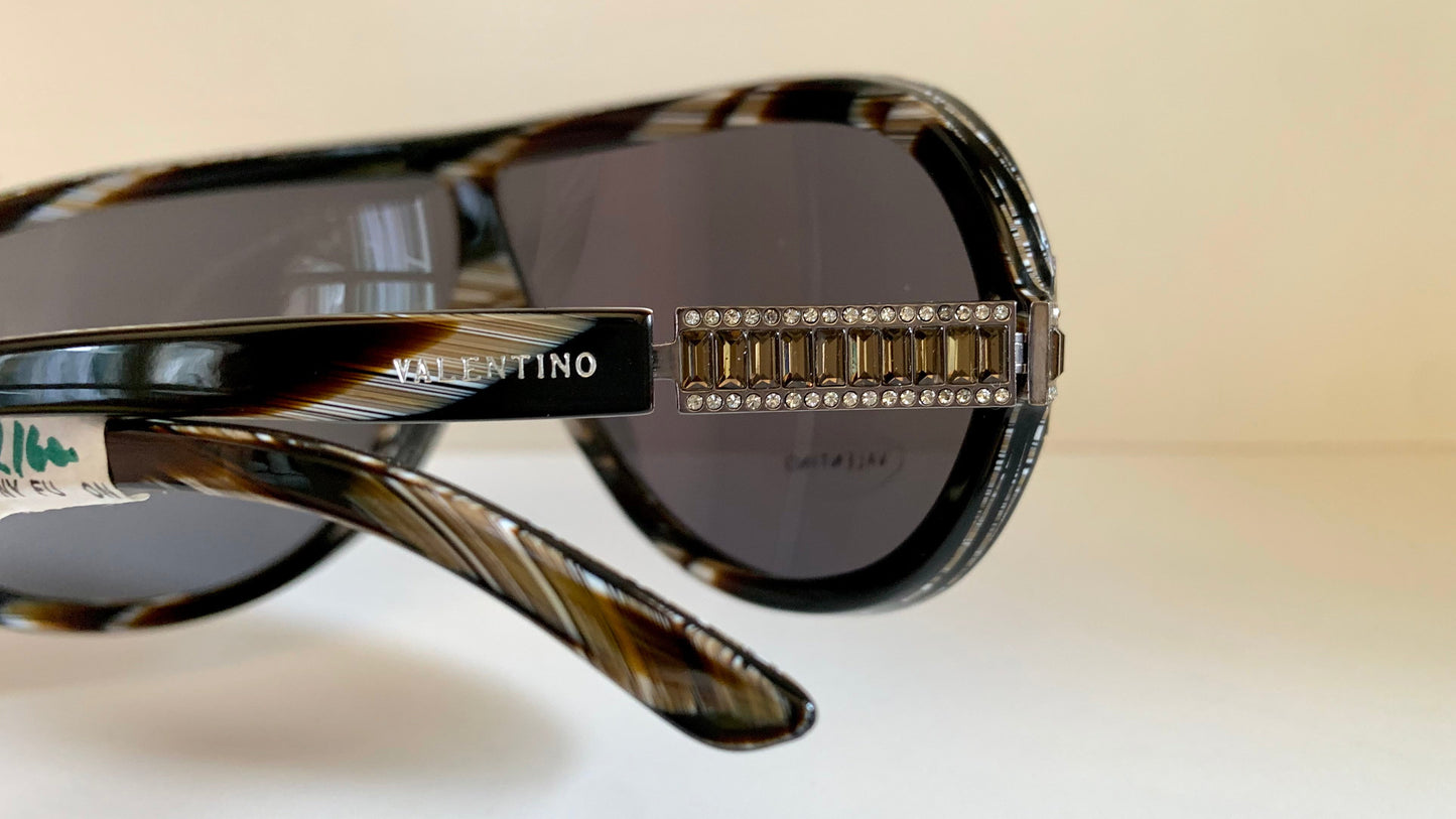 Valentino 90s vintage sunglasses - XL mask style aviator frames - small faces