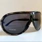 Valentino 90s vintage sunglasses - XL mask style aviator frames - small faces