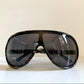 Valentino 90s vintage sunglasses - XL mask style aviator frames - small faces