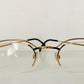 Cazal 80s glasses -  vintage gold and black metal frame made Germany