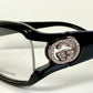 Vintage Gucci 00s frame - black and rhinestones Y2K eyewear