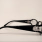 Vintage Gucci 00s frame - black and rhinestones Y2K eyewear