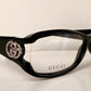 Vintage Gucci 00s frame - black and rhinestones Y2K eyewear