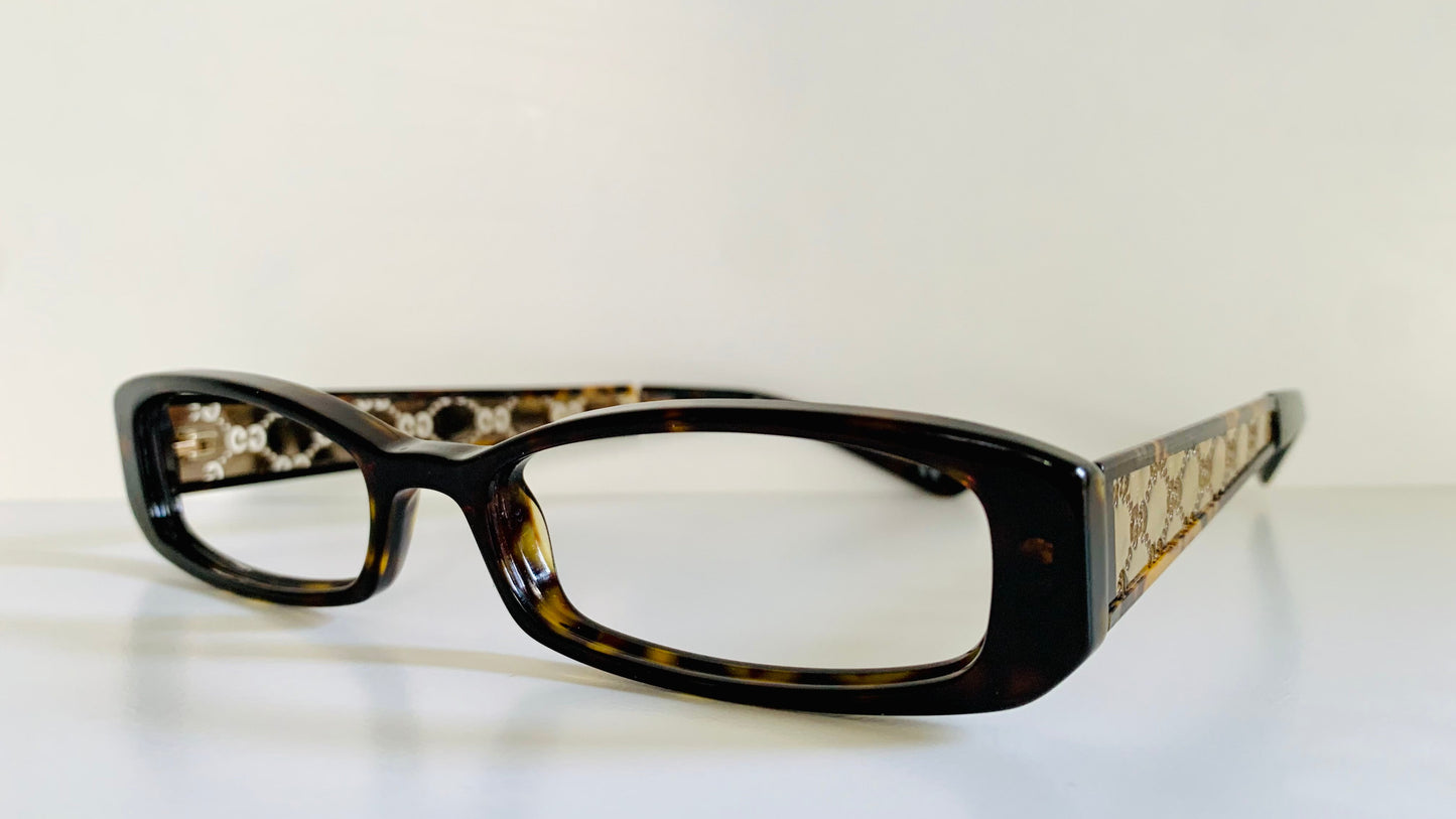 Vintage Gucci 00s frame - brown square Y2K eyewear