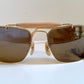 Vintage Ray Ban USA B&L W1348 Small Caravan sunglasses- 52mm mirrored lenses NOS